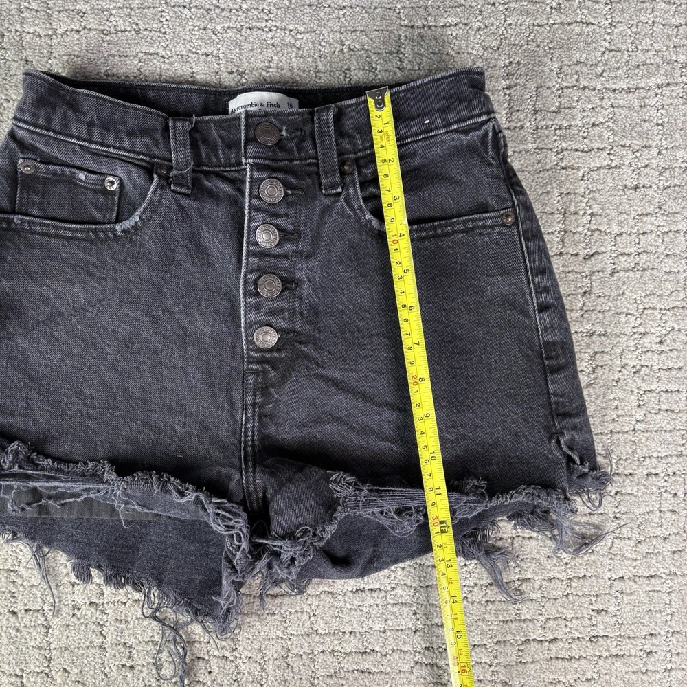 Abercrombie & Fitch The Mom Short High Rise Denim Shorts Curve Love Size 25/0 - Picture 5 of 8